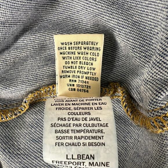 LL Bean Perfect Fit Denim Pants Women’s XL Stonewashed High Rise Tapered Elastic - Picture 11 of 16